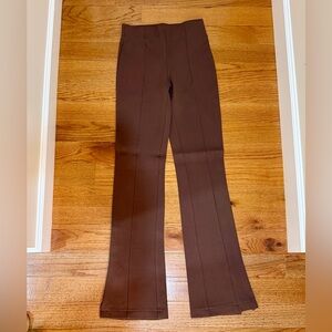 Abercrombie & Fitch Ponte Split-Hem Slim Flare Pants